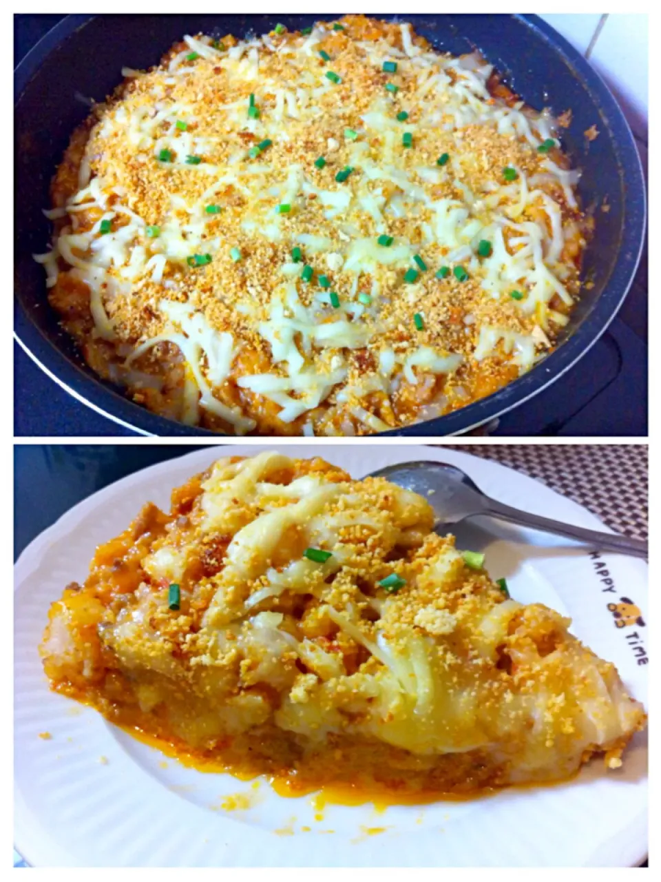 No bake doria/rice gratin ベーキングなしでフライパンで作りました、チーズをたっぷりいれて、子供から大人まで美味しく食べれます^_^|松下ジェニファーさん