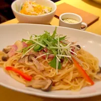 ３種きのこの明太クリームソースパスタ|ヒロさん