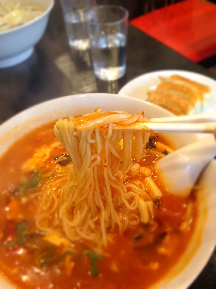 天鴻餃子房@九段で酸辣湯麺 半餃子つき|hoppycowさん