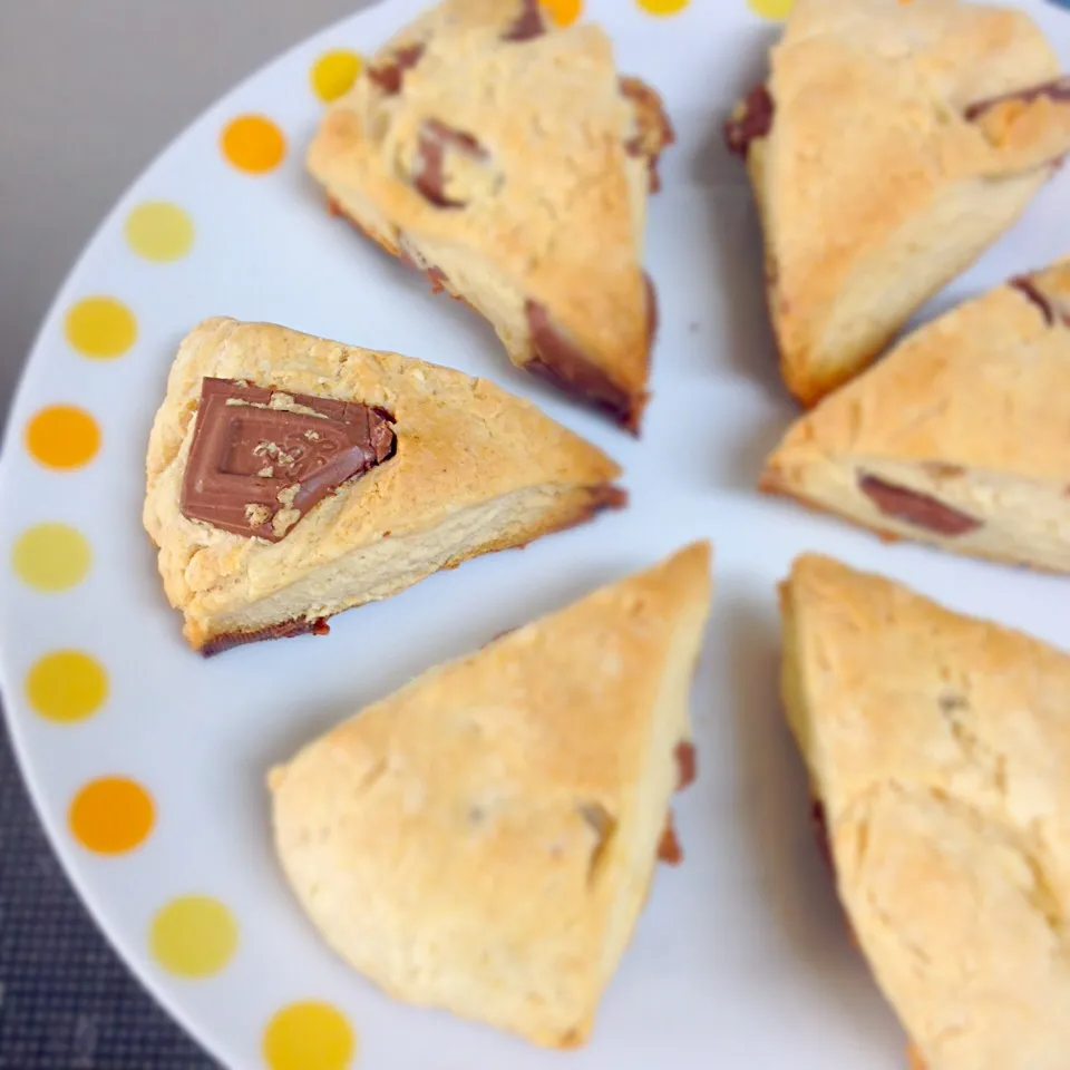 Snapdishの料理写真:チョコスコーン(^q^)❤️|奈央さん