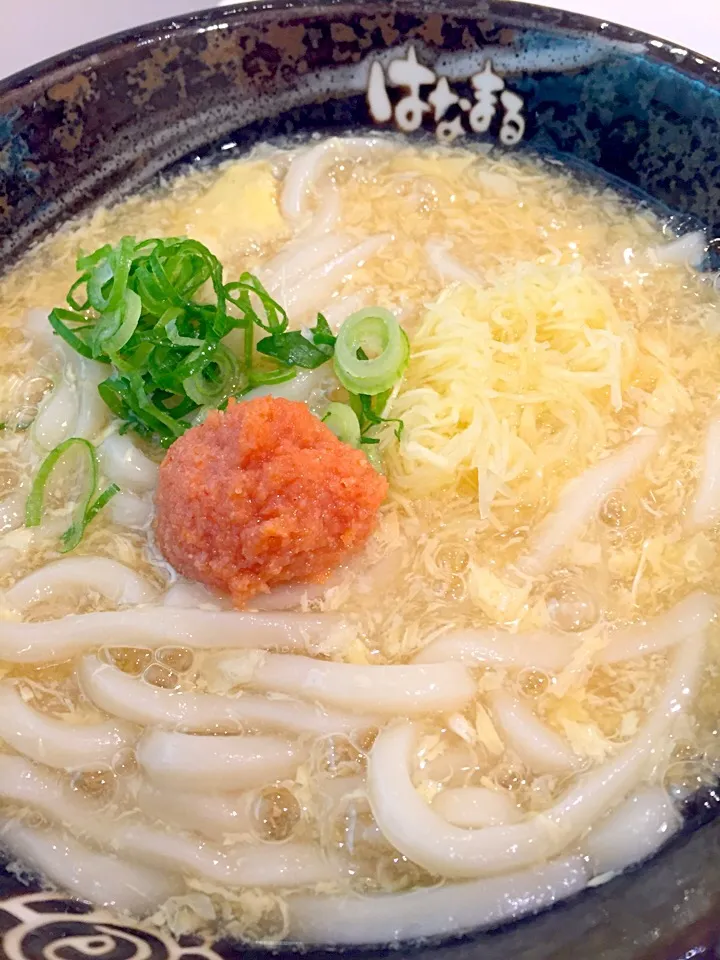 Snapdishの料理写真:整体帰りの遅めランチ🍲明太生姜玉子あんかけうどん✨@はなまるうどん|まみりんごさん