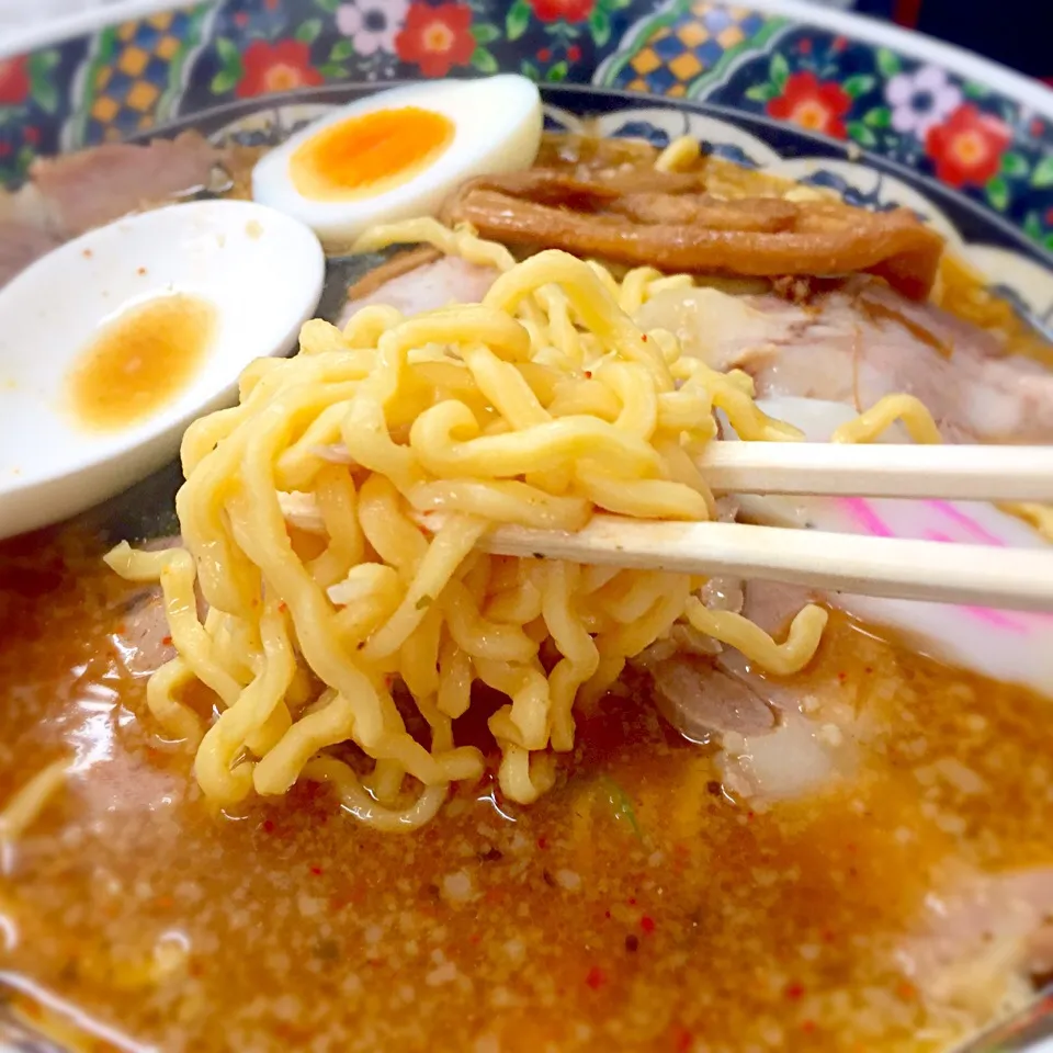 玉川大盛軒の麺|ラー山さん