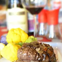 Beef fillet with colored cauliflower|Marさん