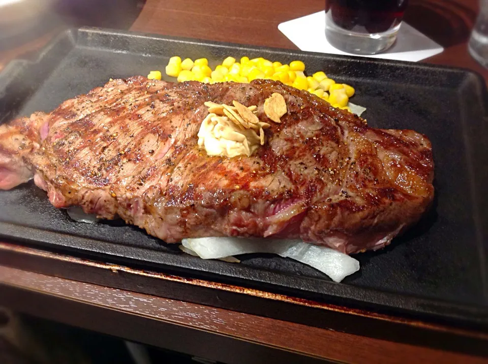 お代わり🍖😋「サーロインステーキ」いきなりステーキヤバっ（笑）|アライさんさん