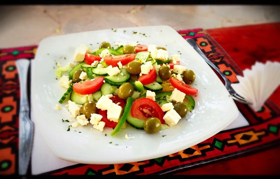 greek salad 🍴|CatzeMDさん