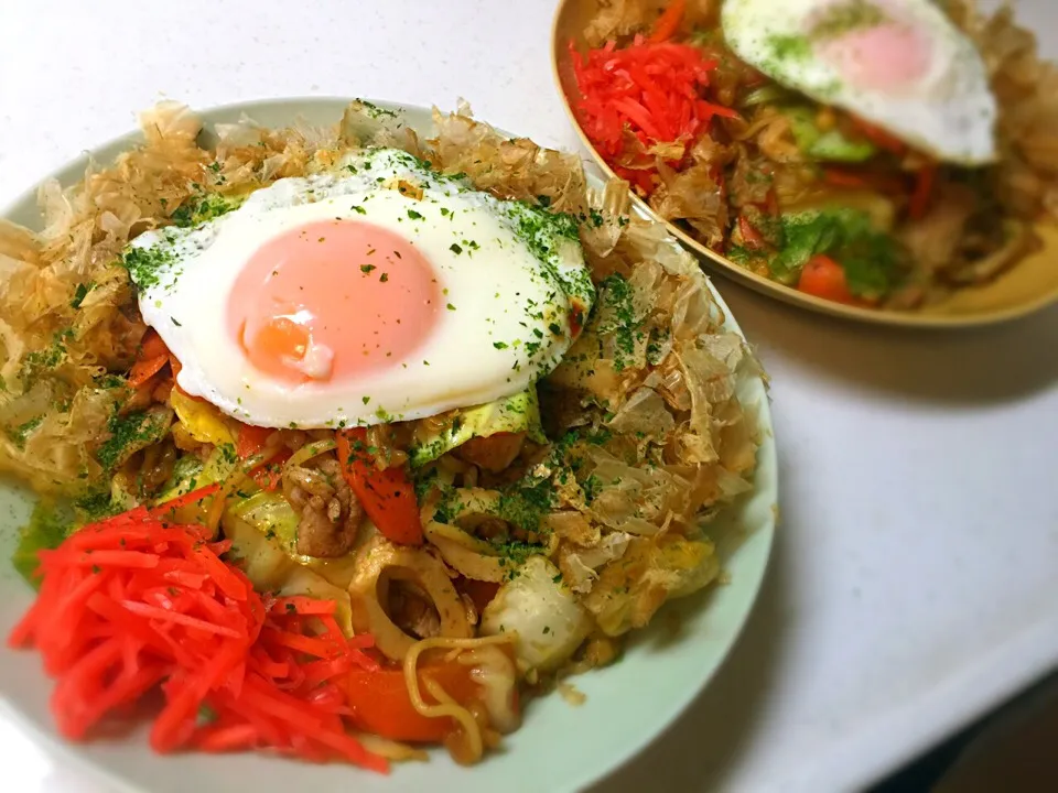 野菜た〜〜っぷり❗️屋台風焼きそば"((∩´︶`∩))"|Aimee(恵唯美)さん