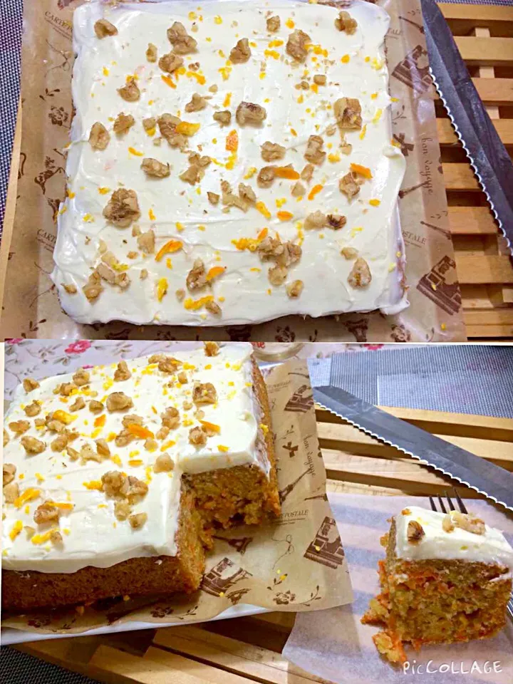 This delish so loving it my healthy carrot cake butterless but heavenly 🙏😋☕️|Babyluv Cabrera Ocampoさん