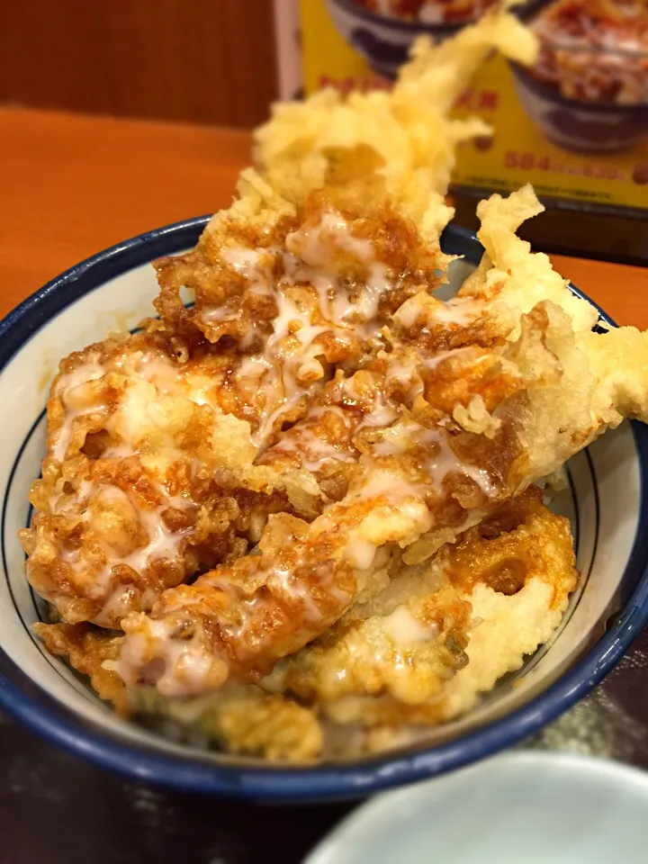 Snapdishの料理写真:わさびマヨ鶏天丼|T. Wonderさん