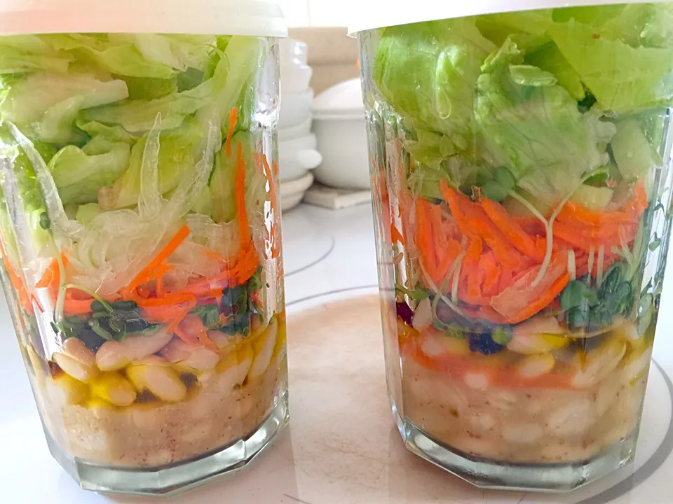 Mason jar salad 2-17-2015|emendelさん