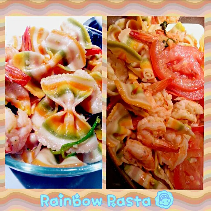 Snapdishの料理写真:と(ˆڡˆ)うWhat We Call It,"Rainbow Pasta"🌈ㅎㅎ고마웡언니~너무맛있어요! @melileee|ⓜⓘⓝⓓⓨさん