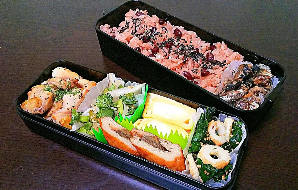 旦那弁当☆めでたくないけどお赤飯ヽ(・∀・)ノ|pikyuさん