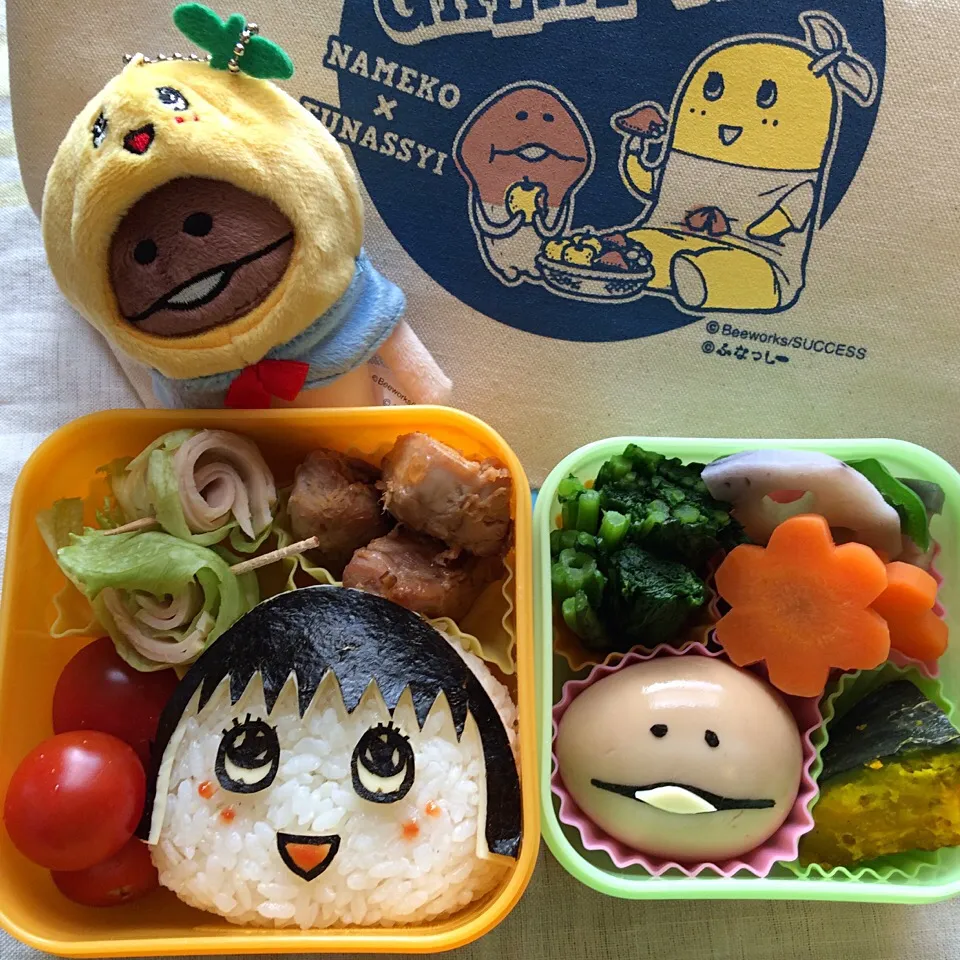 ちびまる子ちゃんふなっしー弁当（≧∇≦）んふんふ|馬っしーさん