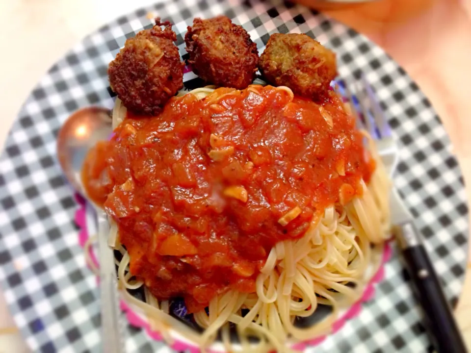 Spagetti meat ball|ศริณญา ปัดไธสงさん