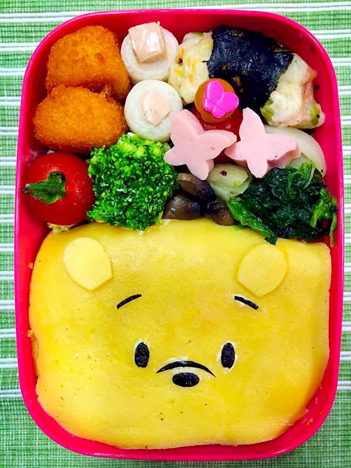 Snapdishの料理写真:プーさんオムライス弁当💖|ゆりねかふぇさん