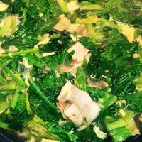 bacon and spinach soup|Alona Suazoさん