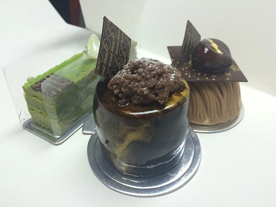 Earl Grey Tea & Orange Chocolate, Green Tea Layer, Mont Blanc Baba|willklhさん