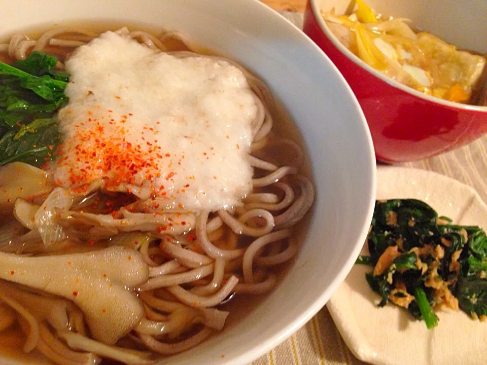 Snapdishの料理写真:蕎麦 豆腐の卵とじ|オカメさんさん