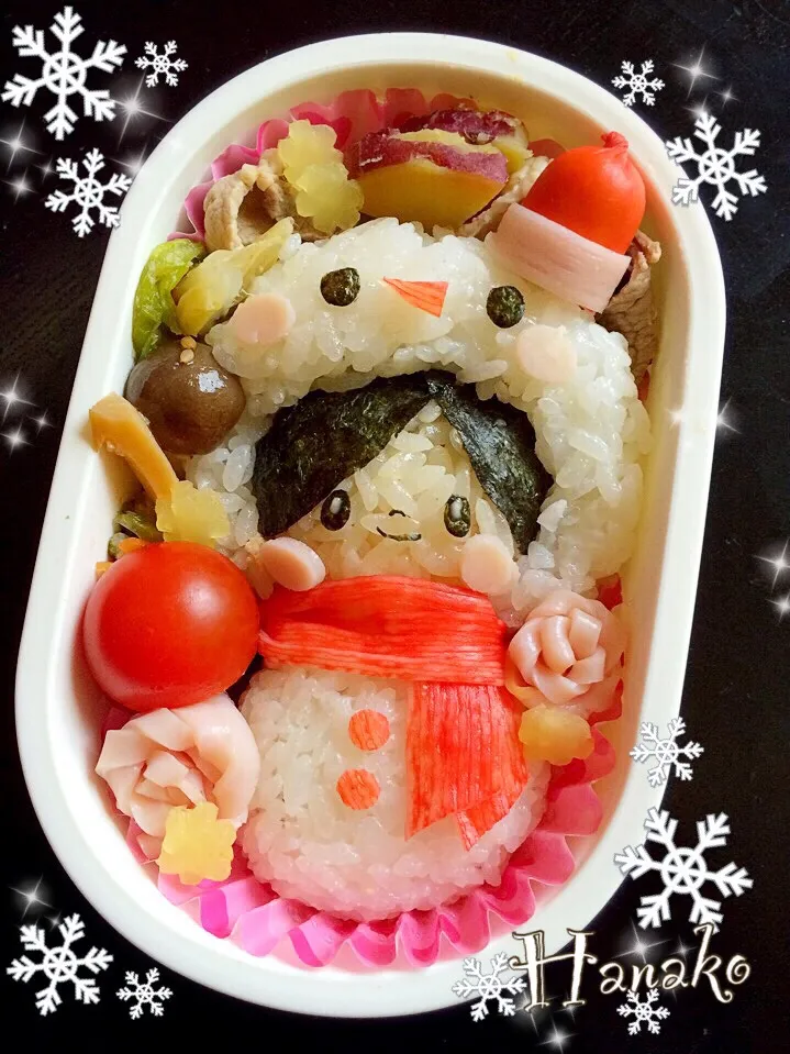 雪だるまさくちゃん弁当。|hanakoさん