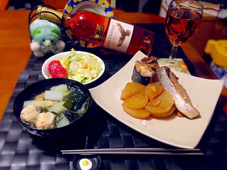 鰤大根＆つくね汁🍷|マニラ男さん