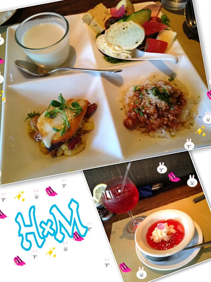 H×Mで旦那と一緒に女子ランチ🍴|みきぴょん♪さん