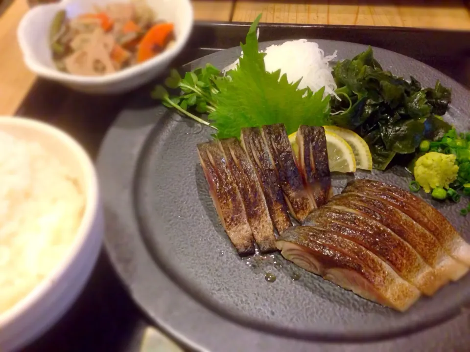 炙りシメサバ定食|うちこさん