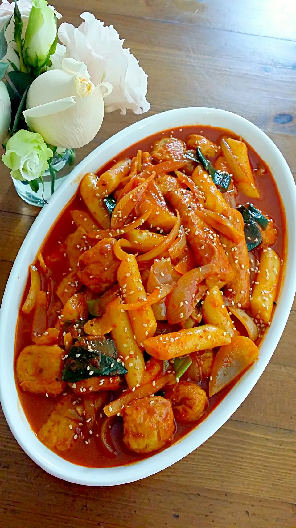 떡볶이(spicy rice cake)|손명숙さん