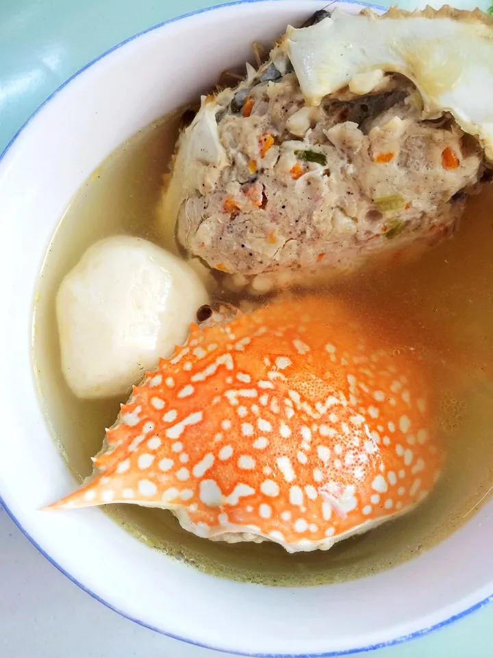 Bakwan Kepiting - crap and pork meatball soup - this is a peranakan dish served during the lunar new year celebration|12Dragonさん