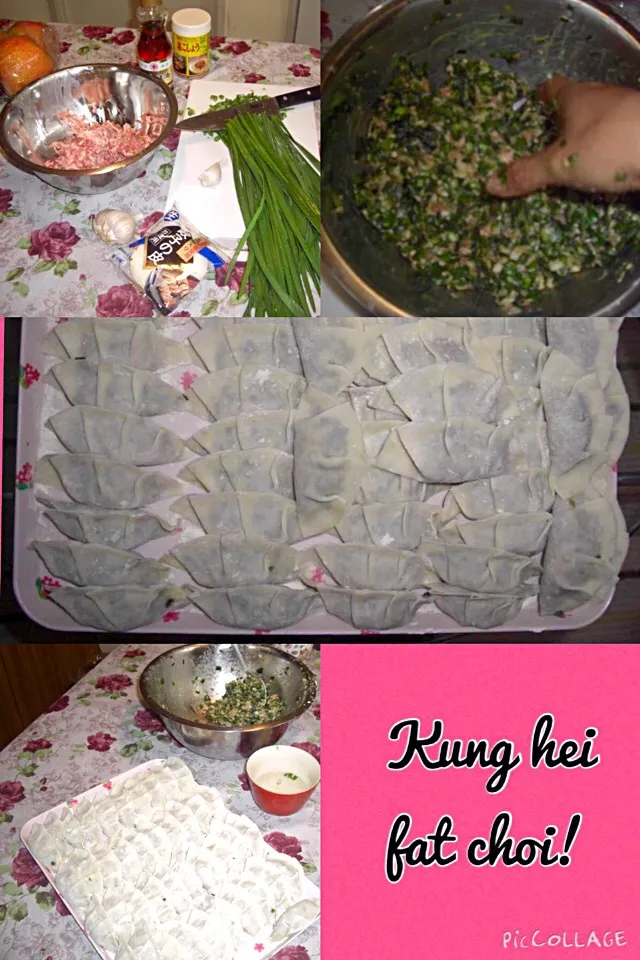 Snapdishの料理写真:Chinese New Year "kung hei fat choi ! Gyoza or dumplings for dinner|Babyluv Cabrera Ocampoさん