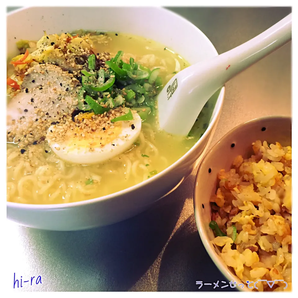 『ラーメンせっと(￣▽￣)』|hi-ra（ひいら）さん