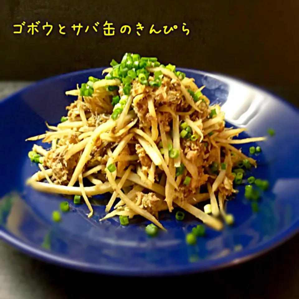 クックパッドから📚    あら👀‼️ 意外に美味しい‼️ ゴボウのきんぴら&サバ水煮缶🐟カレー風味|Cedro🍋さん