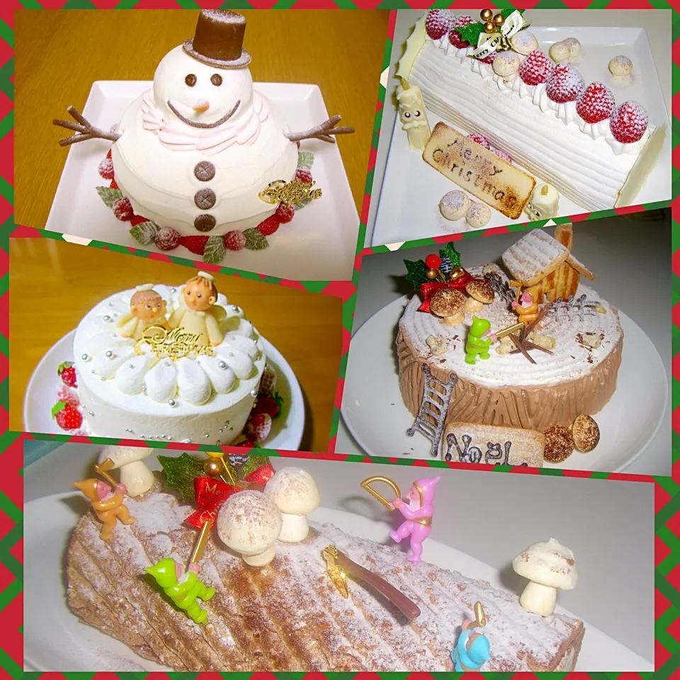 Snapdishの料理写真:2010〜2014X’mas cakeコレクション|bakedpieさん