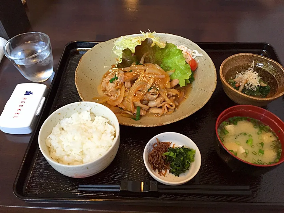 山野草の生姜焼き|しょこさん