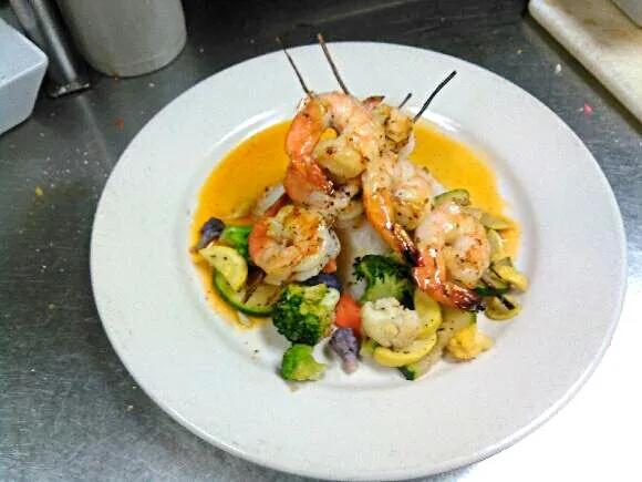 rosemary skewered shrimp|travis frederickさん