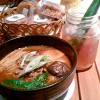 ramen jamur and java cherry tea jar~♥|diniさん