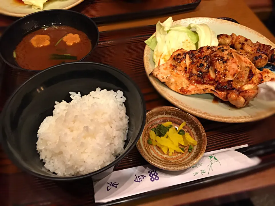 手羽焼き定食|なかなおさん