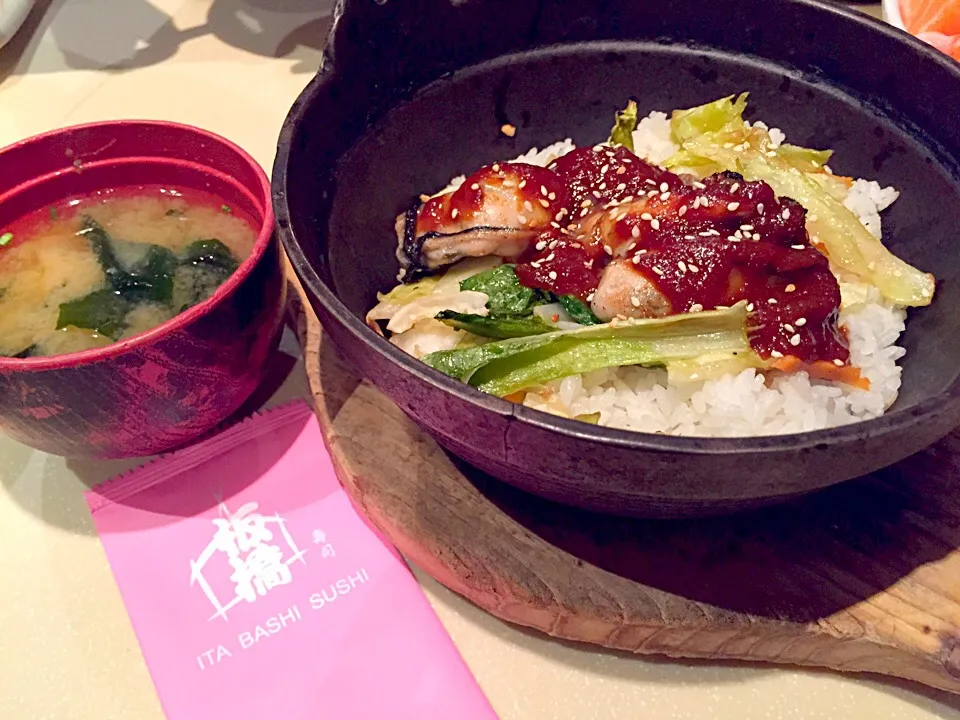 Miso Hiroshima oyster stone pot rice set|Sky Blueさん