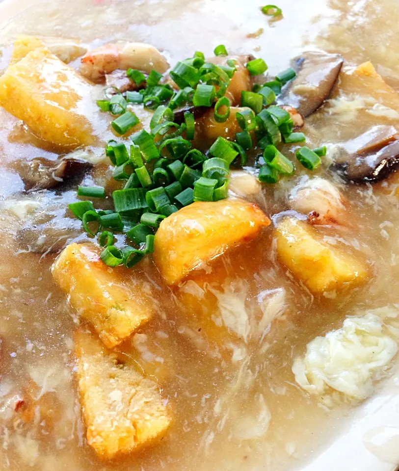 Seafood beancurd in egg gravy, Ipoh, Malaysia|coxiella24さん