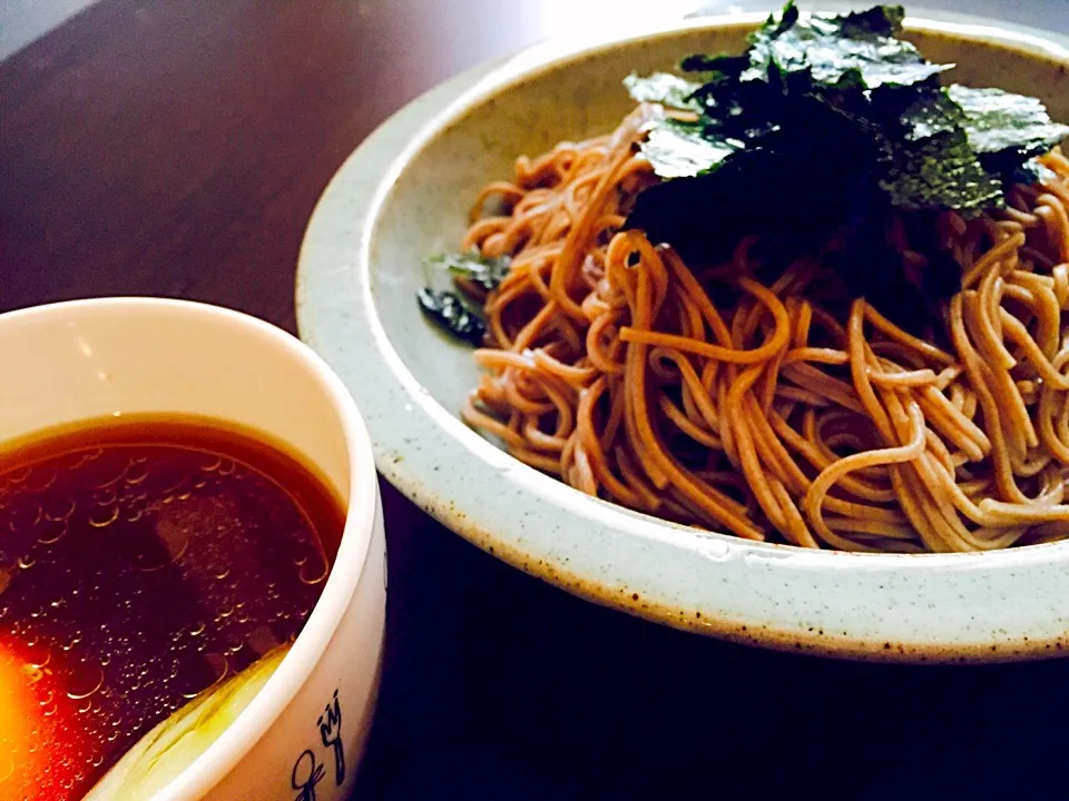 鶏の煮物からのざる蕎麦|ひばりさん