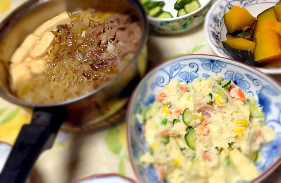 すき焼きパーティ 祖母と2人|あさこさん