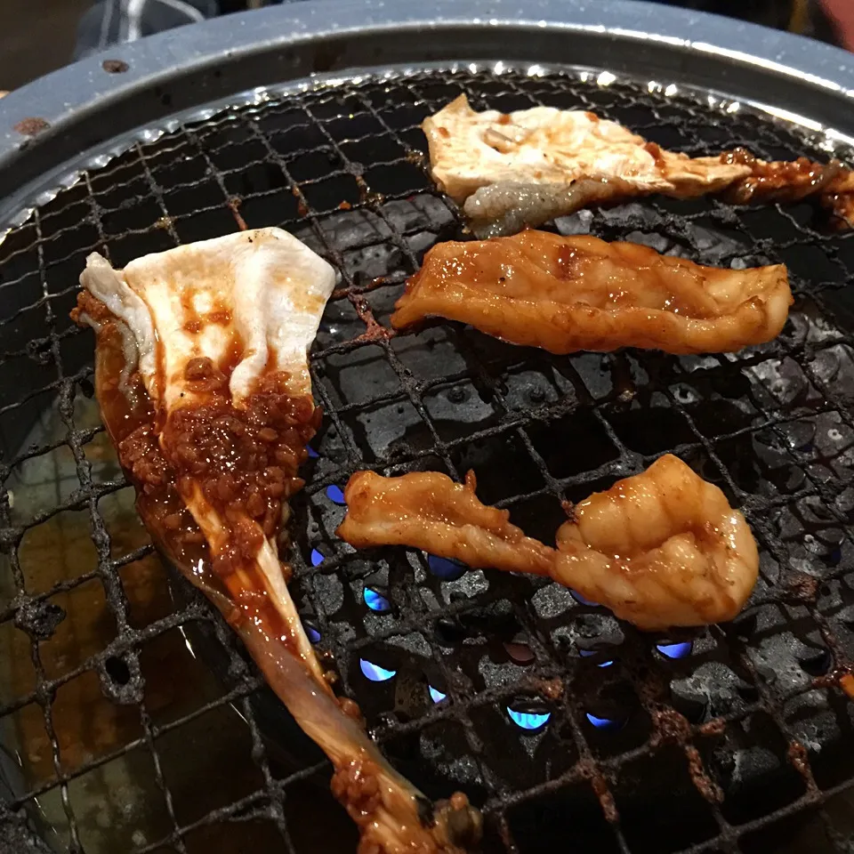 Snapdishの料理写真:もろみ醤油で焼きふぐ〜〜ε=(ﾉ*^∀︎^)ﾉ|Mehco Coconutvanillaさん