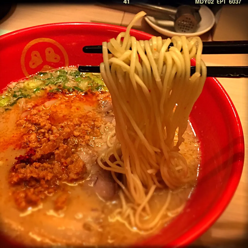 ＠TOKYO豚骨BASE(品川)☆ 辛肉味噌豚骨ラーメン♪ 久しぶりの朝ラー🍜で元気100倍⤴︎のTETSU♪😋！|TETSU♪😋さん