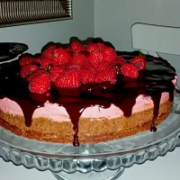 chocolate and raspberry mousse brownie|celine lundさん