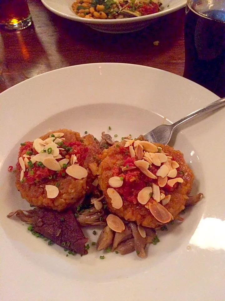 Snapdishの料理写真:Butternut squash risotto croquettes #foodporn #food #foodlove #livingphilly|shykneehighkneeさん