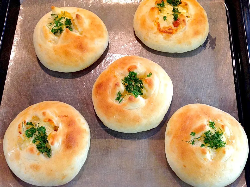 Bacon cheese potato buns|💖 ジジ 💖さん