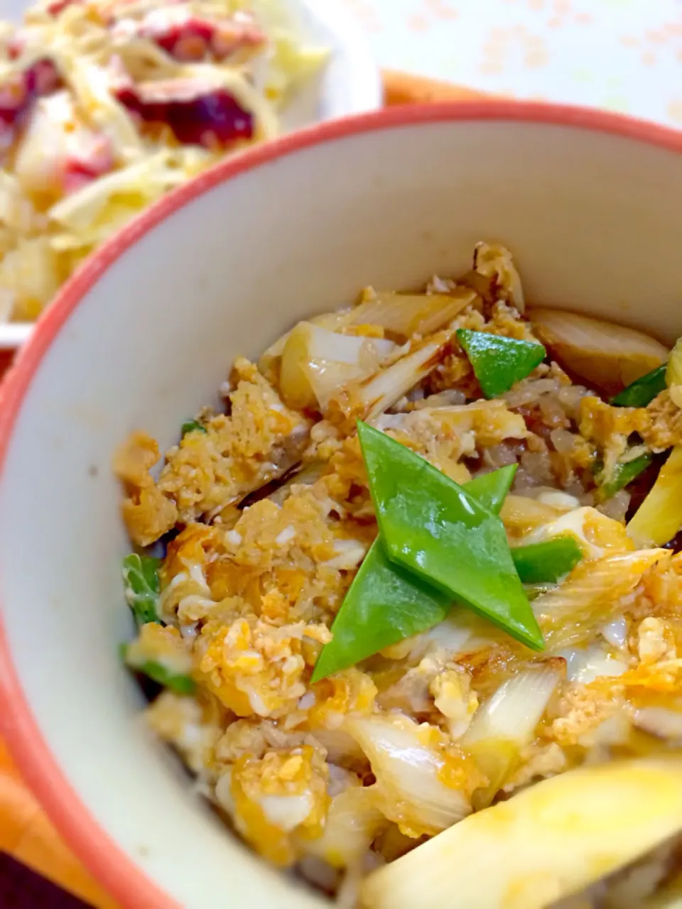 炊き込みご飯で親子丼風|こじさん