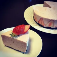 Snapdishの料理写真:いちごのレアチーズケーキ|marronさん