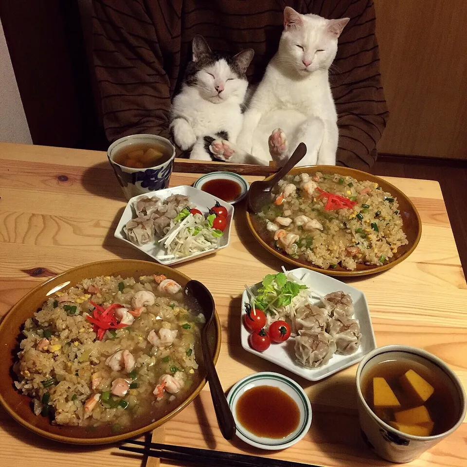 海老あんかけニンニクの芽炒飯。|naouさん