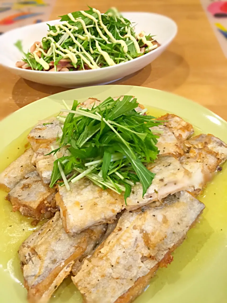 太刀魚のムニエル&イカのバター醤油焼き（＾∇＾）|ゆーこ。さん