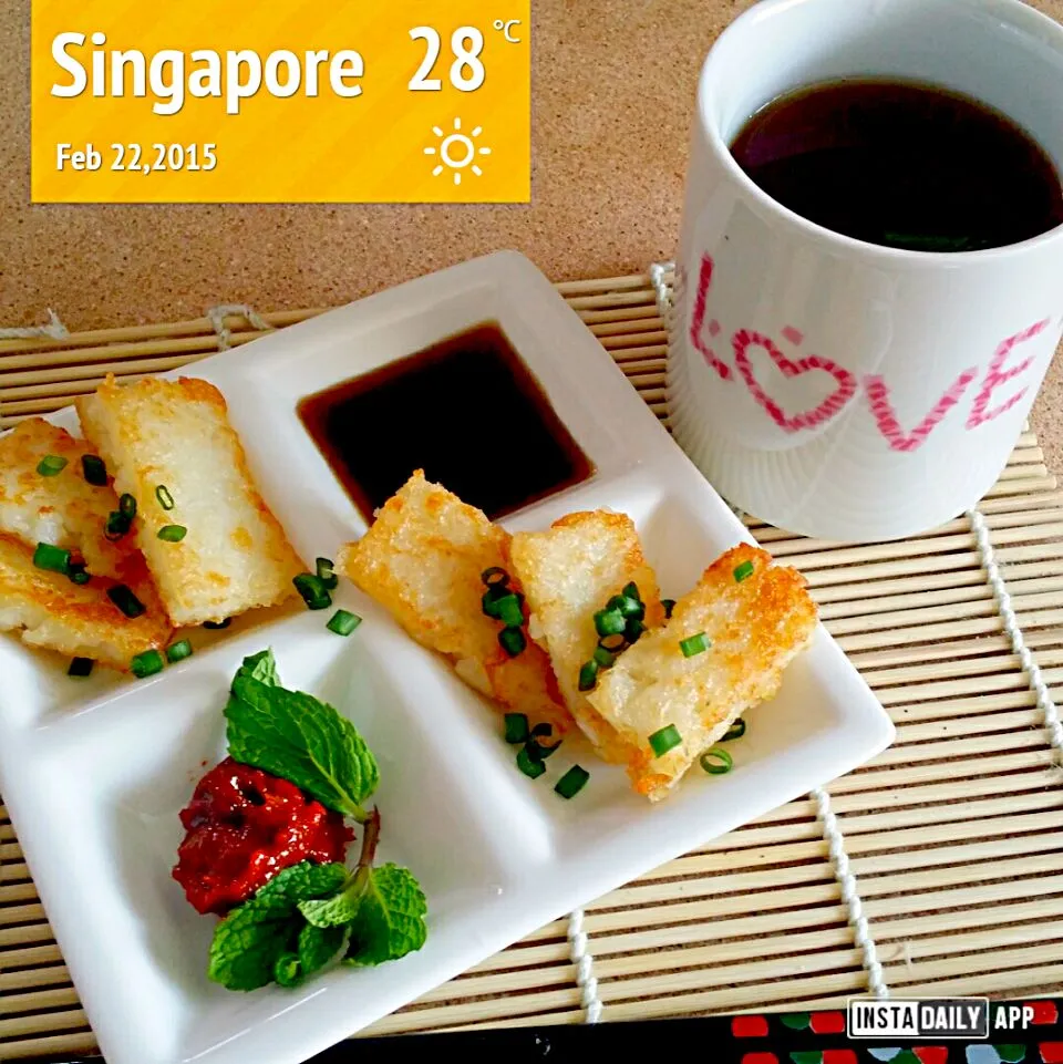 Pan Fried Radish Cake For Breakfast🍴🍴|Chua Jeanさん