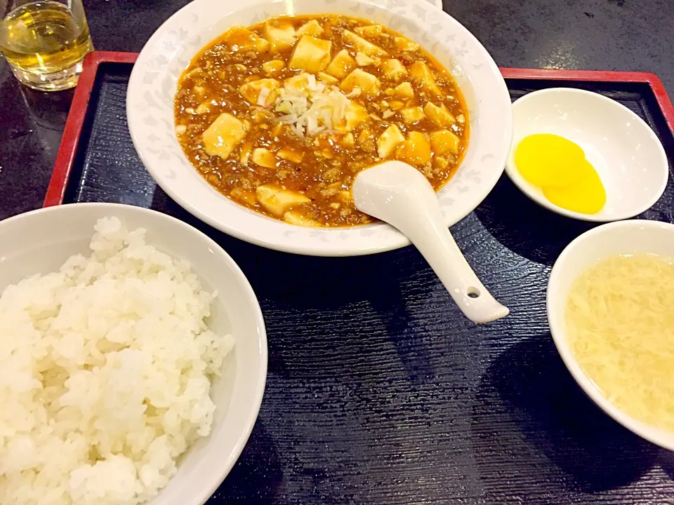 Snapdishの料理写真:麻婆豆腐定食|Tarou  Masayukiさん